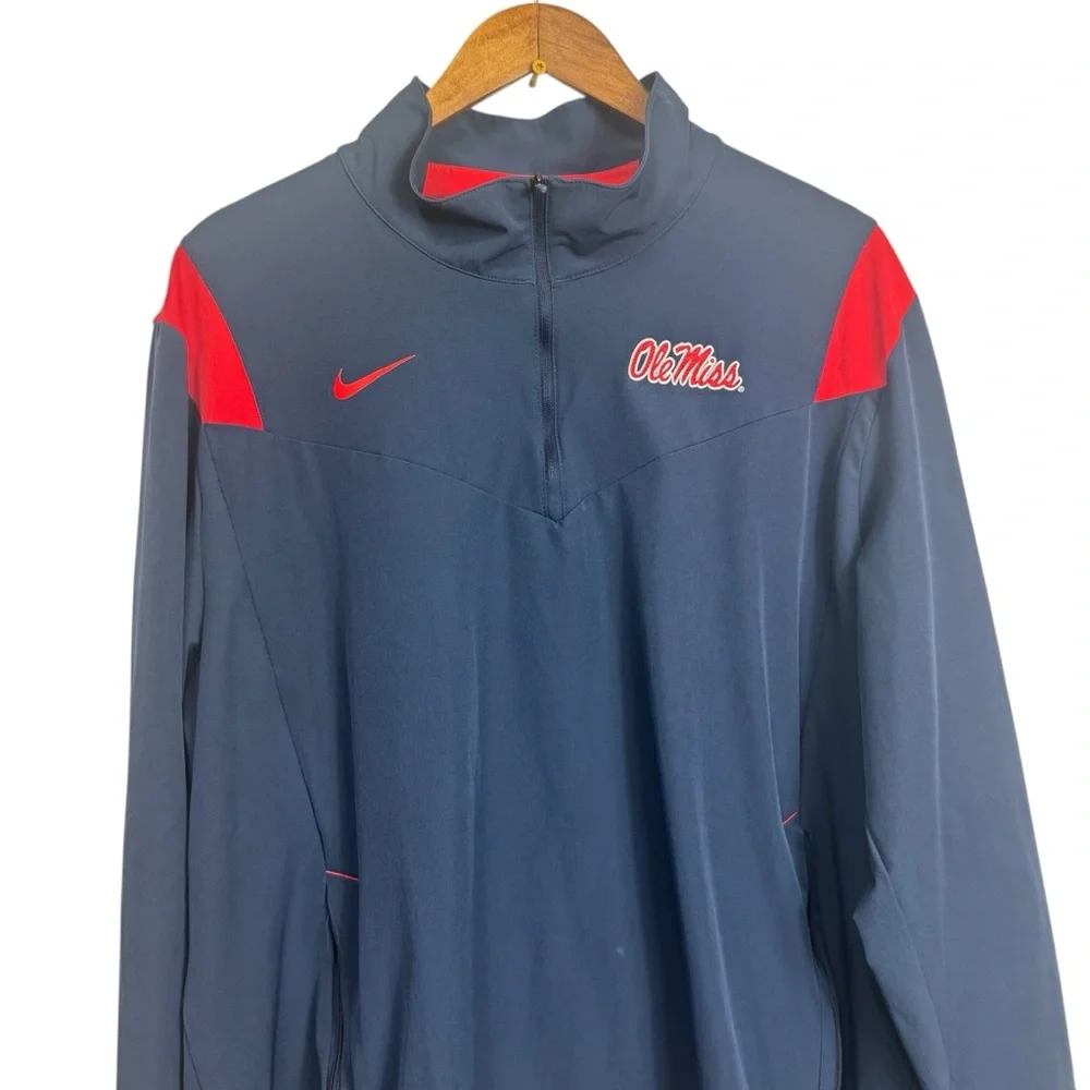 Nike Men's Ole Miss Logo‎ DF Victory 1/4 Zip Pullover XL